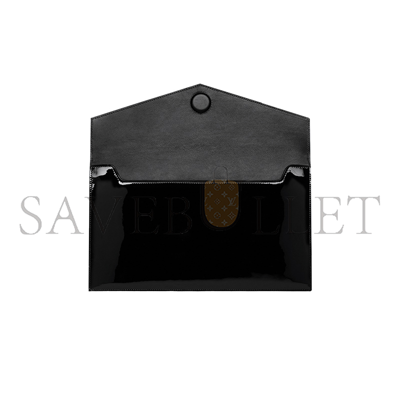 YSL UPTOWN POUCH IN PATENT LEATHER 565739B870J1000 (27*16*2cm) YSL UPTOWN POUCH IN PATENT LEATHER 565739B870J1000 (27*16*2cm)